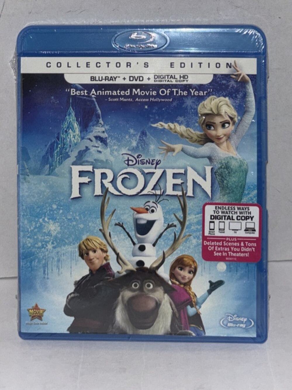 Frozen Collector’s Edition Blu-ray + DVD + Digital HD Brand New